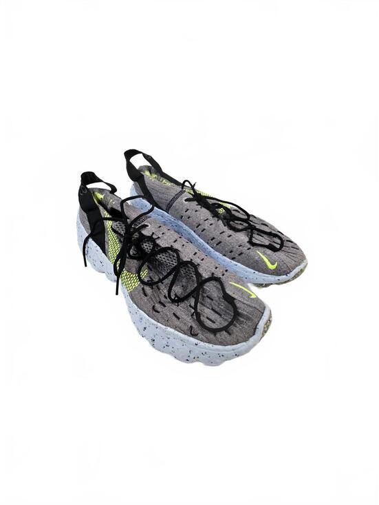 Nike Space Hippie 04 Men\'s Running Shoes Gray and Neon Yellow Size 10.5